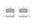 BOSCH Sada brzdovch destiek - kotouov brzda BO 0986494140, 0 986 494 140