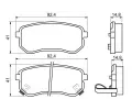 BOSCH Sada brzdovch destiek - kotouov brzda BO 0986494145, 0 986 494 145