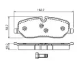 BOSCH Sada brzdovch destiek - kotouov brzda BO 0986494147, 0 986 494 147