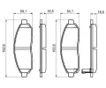 BOSCH Sada brzdovch destiek - kotouov brzda BO 0986494151, 0 986 494 151