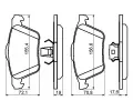 BOSCH Sada brzdovch destiek - kotouov brzda BO 0986494158, 0 986 494 158