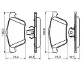 BOSCH Sada brzdovch destiek - kotouov brzda BO 0986494159, 0 986 494 159