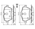 BOSCH Sada brzdovch destiek - kotouov brzda BO 0986494168, 0 986 494 168