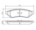 BOSCH Sada brzdovch destiek - kotouov brzda BO 0986494172, 0 986 494 172