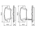 BOSCH Sada brzdovch destiek - kotouov brzda BO 0986494182, 0 986 494 182