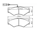 BOSCH Sada brzdovch destiek - kotouov brzda BO 0986494193, 0 986 494 193
