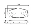 BOSCH Sada brzdovch destiek - kotouov brzda BO 0986494196, 0 986 494 196