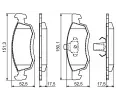 BOSCH Sada brzdovch destiek - kotouov brzda BO 0986494197, 0 986 494 197