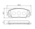 BOSCH Sada brzdovch destiek - kotouov brzda BO 0986494198, 0 986 494 198