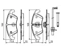 BOSCH Sada brzdovch destiek - kotouov brzda BO 0986494201, 0 986 494 201