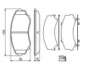 BOSCH Sada brzdovch destiek - kotouov brzda BO 0986494204, 0 986 494 204