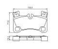 BOSCH Sada brzdovch destiek - kotouov brzda BO 0986494205, 0 986 494 205