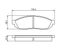BOSCH Sada brzdovch destiek - kotouov brzda BO 0986494208, 0 986 494 208