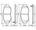 BOSCH Sada brzdovch destiek - kotouov brzda ‐ BO 0986494211