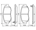 Sada brzdovch destiek BOSCH ‐ BO 0986494211