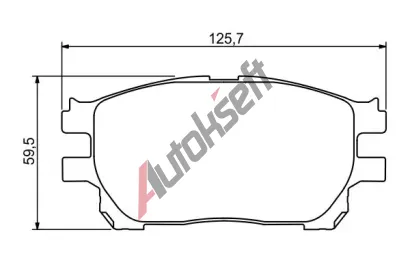 BOSCH Sada brzdovch destiek - kotouov brzda BO 0986494212, 0 986 494 212