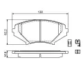 Sada brzdovch destiek BOSCH ‐ BO 0986494220