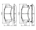 BOSCH Sada brzdovch destiek - kotouov brzda BO 0986494221, 0 986 494 221