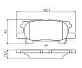 BOSCH Sada brzdovch destiek - kotouov brzda BO 0986494224, 0 986 494 224