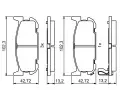 BOSCH Sada brzdovch destiek - kotouov brzda BO 0986494226, 0 986 494 226