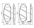 BOSCH Sada brzdovch destiek - kotouov brzda BO 0986494227, 0 986 494 227