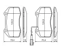 BOSCH Sada brzdovch destiek - kotouov brzda BO 0986494228, 0 986 494 228