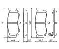 BOSCH Sada brzdovch destiek - kotouov brzda BO 0986494230, 0 986 494 230