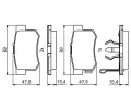 BOSCH Sada brzdovch destiek - kotouov brzda BO 0986494233, 0 986 494 233