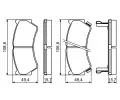 BOSCH Sada brzdovch destiek - kotouov brzda ‐ BO 0986494234