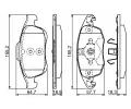 BOSCH Sada brzdovch destiek - kotouov brzda BO 0986494235, 0 986 494 235