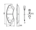 BOSCH Sada brzdovch destiek - kotouov brzda BO 0986494236, 0 986 494 236