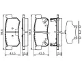 BOSCH Sada brzdovch destiek - kotouov brzda BO 0986494237, 0 986 494 237