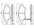 BOSCH Sada brzdovch destiek - kotouov brzda BO 0986494238, 0 986 494 238