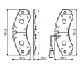 BOSCH Sada brzdovch destiek - kotouov brzda BO 0986494239, 0 986 494 239