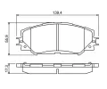 BOSCH Sada brzdovch destiek - kotouov brzda BO 0986494240, 0 986 494 240