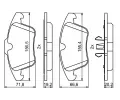 BOSCH Sada brzdovch destiek - kotouov brzda BO 0986494246, 0 986 494 246