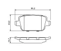 BOSCH Sada brzdovch destiek - kotouov brzda BO 0986494247, 0 986 494 247