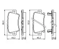 BOSCH Sada brzdovch destiek - kotouov brzda BO 0986494249, 0 986 494 249