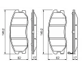 BOSCH Sada brzdovch destiek - kotouov brzda BO 0986494250, 0 986 494 250