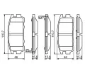 BOSCH Sada brzdovch destiek - kotouov brzda BO 0986494251, 0 986 494 251