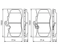 BOSCH Sada brzdovch destiek - kotouov brzda BO 0986494252, 0 986 494 252