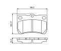 BOSCH Sada brzdovch destiek - kotouov brzda BO 0986494253, 0 986 494 253