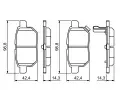 BOSCH Sada brzdovch destiek - kotouov brzda BO 0986494255, 0 986 494 255