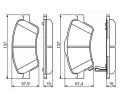 BOSCH Sada brzdovch destiek - kotouov brzda BO 0986494260, 0 986 494 260