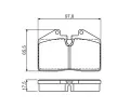 BOSCH Sada brzdovch destiek - kotouov brzda BO 0986494267, 0 986 494 267