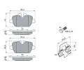 BOSCH Sada brzdovch destiek - kotouov brzda BO 0986494269, 0 986 494 269
