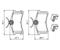 BOSCH Sada brzdovch destiek - kotouov brzda ‐ BO 0986494274