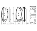 BOSCH Sada brzdovch destiek - kotouov brzda BO 0986494275, 0 986 494 275