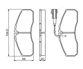 BOSCH Sada brzdovch destiek - kotouov brzda BO 0986494278, 0 986 494 278