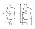 BOSCH Sada brzdovch destiek - kotouov brzda BO 0986494280, 0 986 494 280